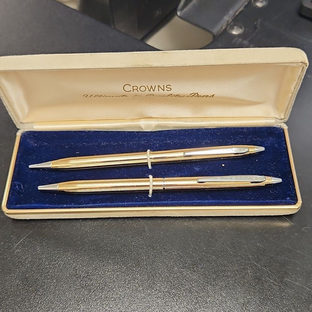 Crowns Pen & Pencil Set
